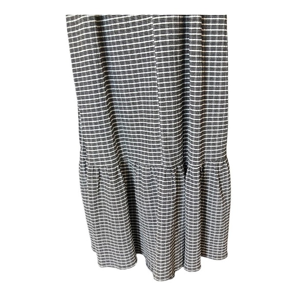 DKNY Gingham Flutter Midi Fit Flare Work Dress Size 4 - Picture 6 of 14